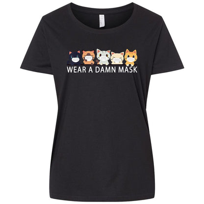 Ladies Curvy Jersey - 83ULQL8Z - Blended Black - 1