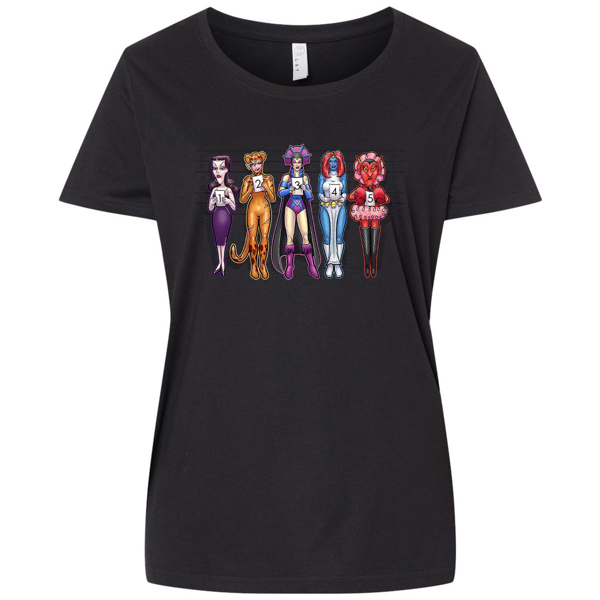 Ladies Curvy Jersey - AEADAFLG - Blended Black - 1