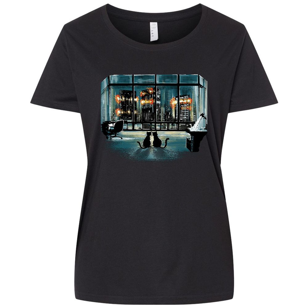 Ladies Curvy Jersey - 2VANSRHE - Blended Black - 1