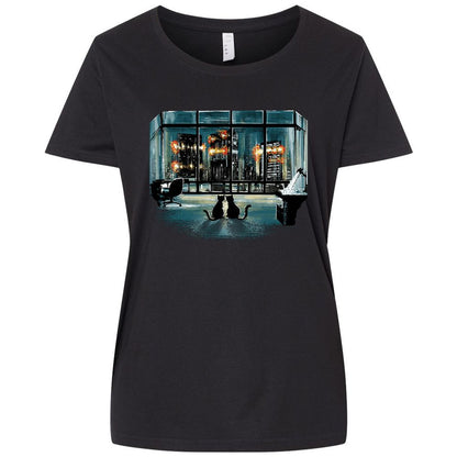 Ladies Curvy Jersey - 2VANSRHE - Blended Black - 1