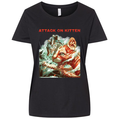 Ladies Curvy Jersey - 98F14LWH - Blended Black - 1