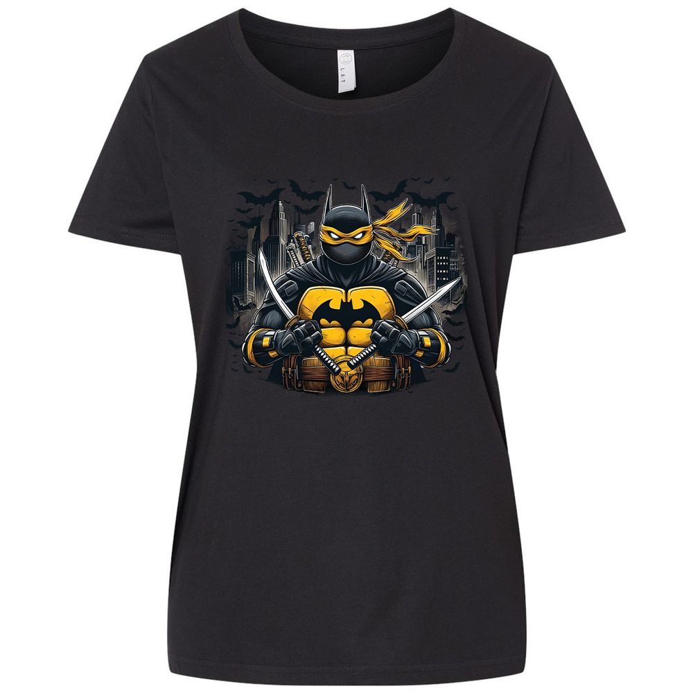 Ladies Curvy Jersey - UJ74H9ZB - Blended Black - 1