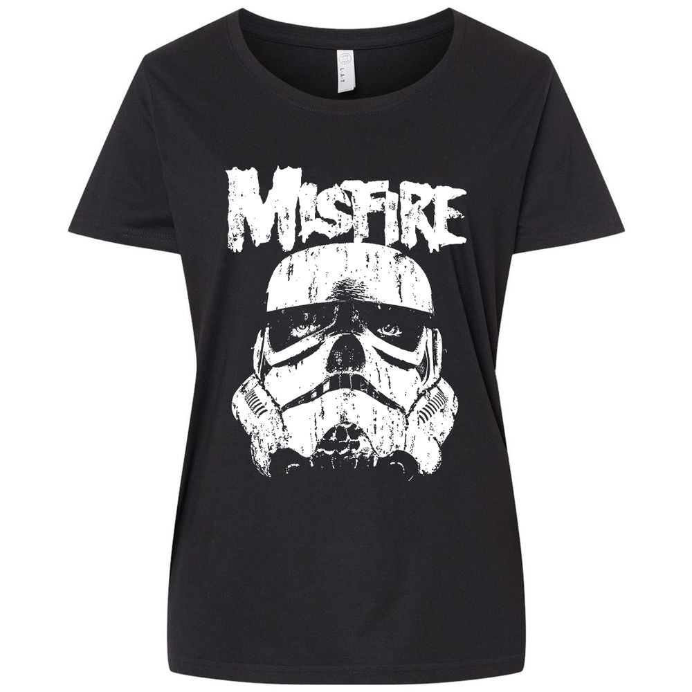 Ladies Curvy Jersey - 4BJM69W6 - Blended Black - 1