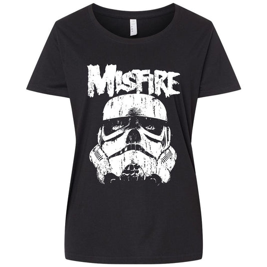 Ladies Curvy Jersey - 4BJM69W6 - Blended Black - 1