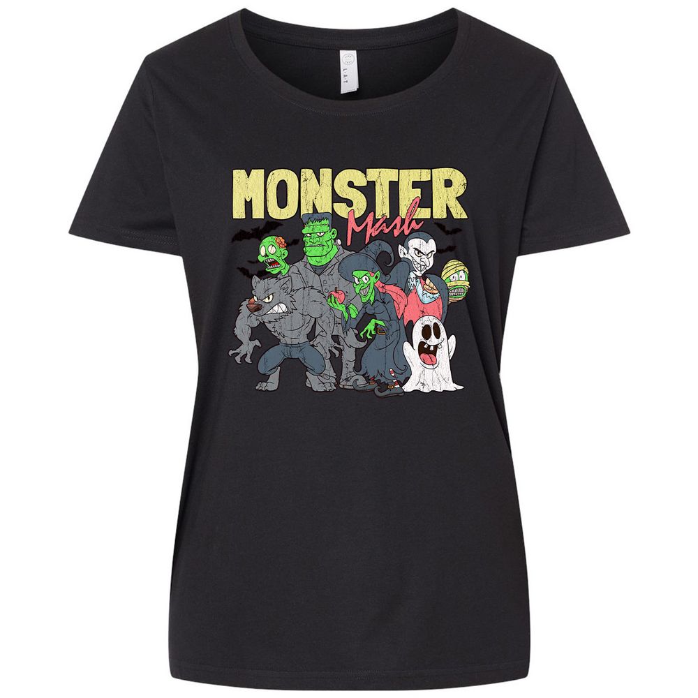 Ladies Curvy Jersey - JNA52AHL - Blended Black - 1