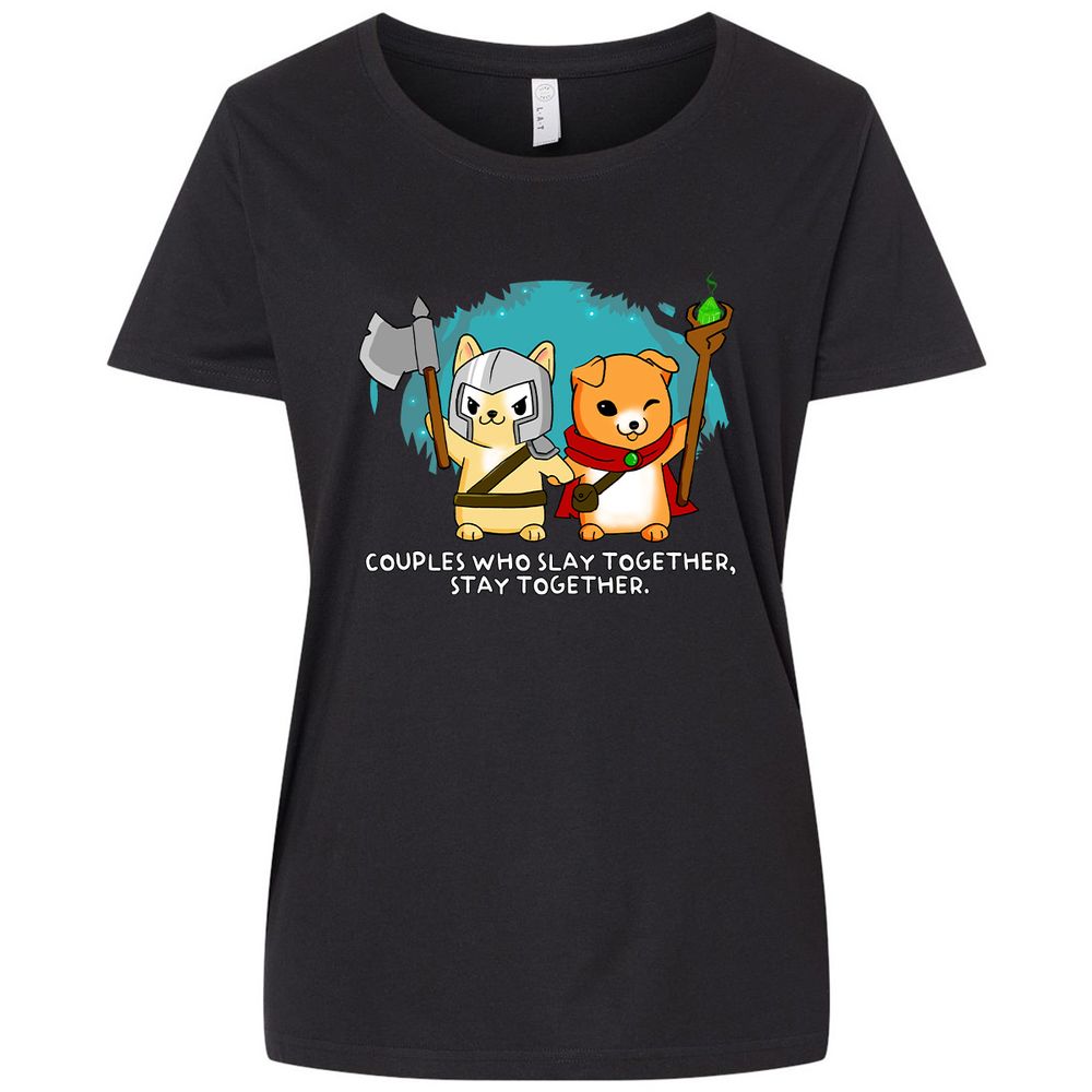 Ladies Curvy Jersey - LDP2DESS - Blended Black - 1