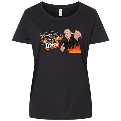 Ladies Curvy Jersey - 6SL4F4R6 - Blended Black - 1