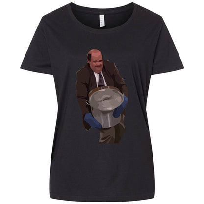 Ladies Curvy Jersey - 4QJ1G282 - Blended Black - 1