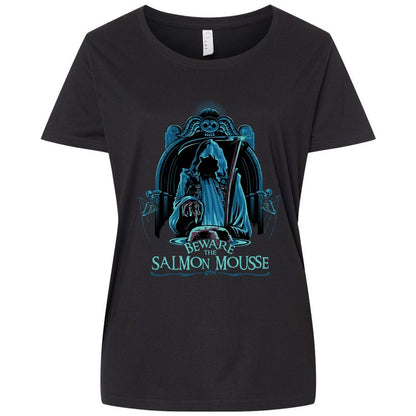 Ladies Curvy Jersey - UKWJ7FVZ - Blended Black - 1