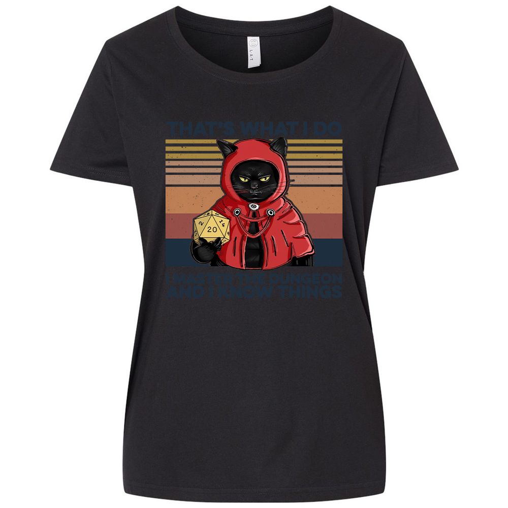 Ladies Curvy Jersey - 61QU1PJZ - Blended Black - 1