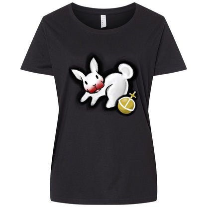 Ladies Curvy Jersey - 5SKNGMXM - Blended Black - 1