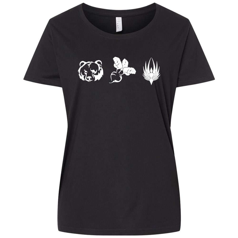 Ladies Curvy Jersey - 14D3NFDK - Blended Black - 1