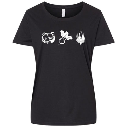 Ladies Curvy Jersey - 14D3NFDK - Blended Black - 1