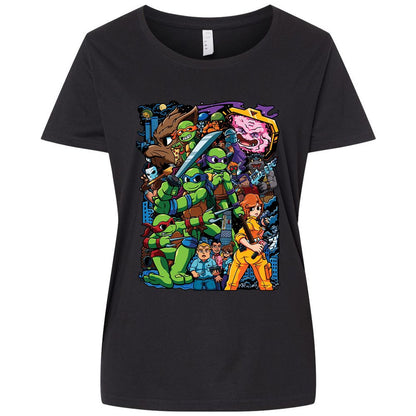 Ladies Curvy Jersey - F4965KFA - Blended Black - 1