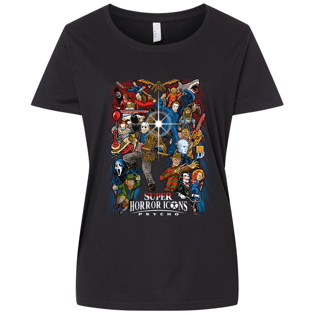 Ladies Curvy Jersey - 7DD88EA6 - Blended Black - 1