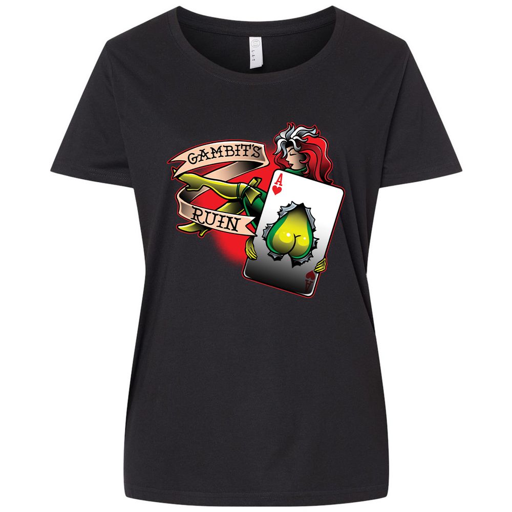 Ladies Curvy Jersey - WYU748Q3 - Blended Black - 1