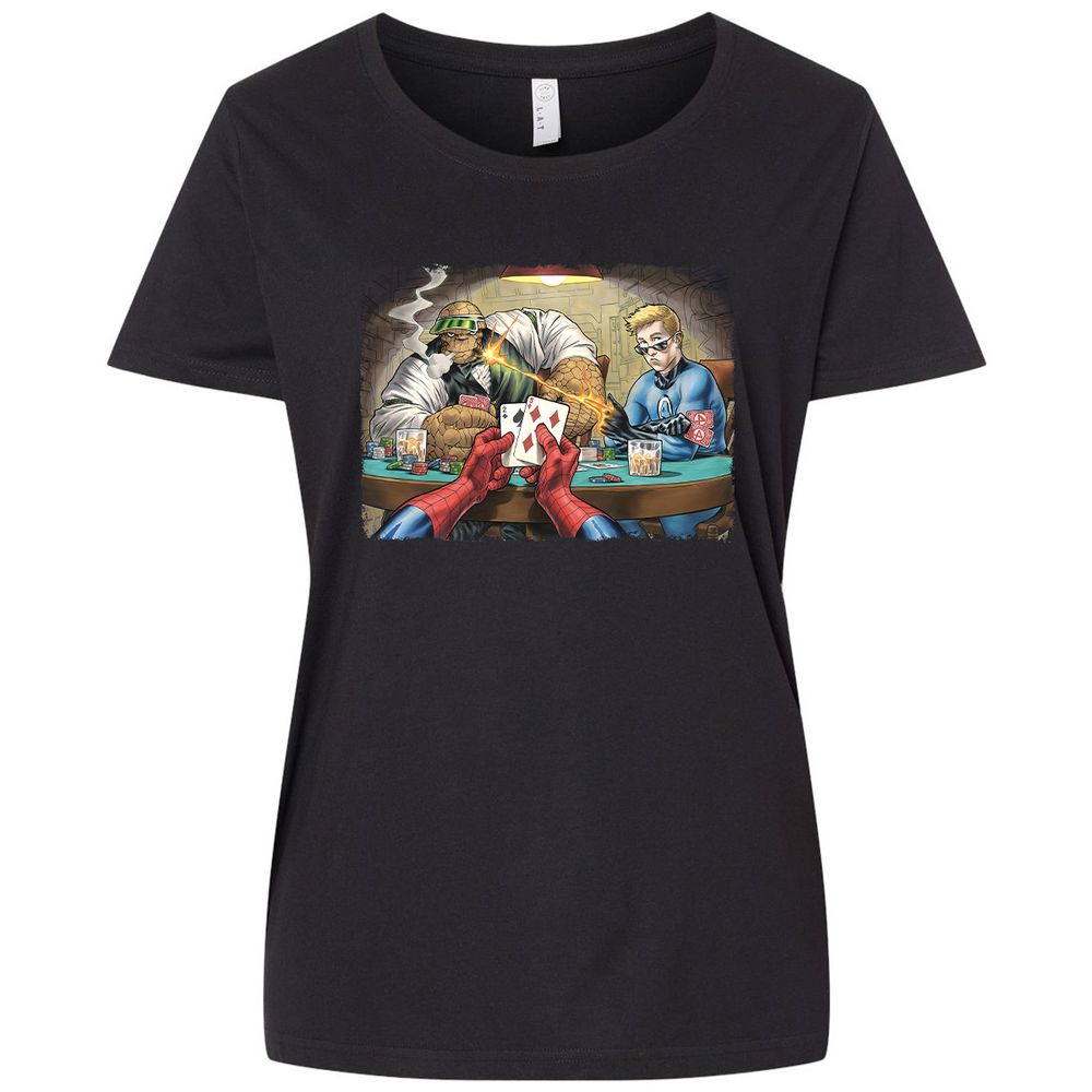 Ladies Curvy Jersey - RA4488JA - Blended Black - 1