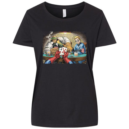 Ladies Curvy Jersey - RA4488JA - Blended Black - 1