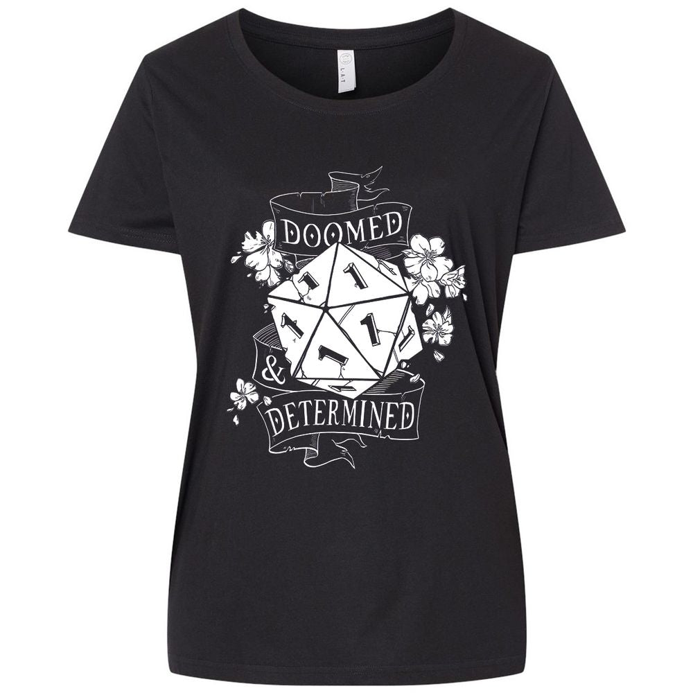 Ladies Curvy Jersey - UQ57P55C - Blended Black - 1