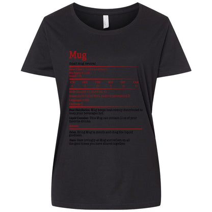 Ladies Curvy Jersey - 5AVKU6TJ - Blended Black - 1