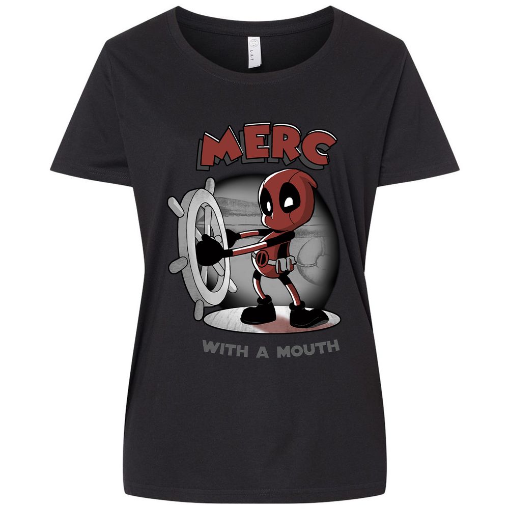 Ladies Curvy Jersey - YE6JK979 - Blended Black - 1