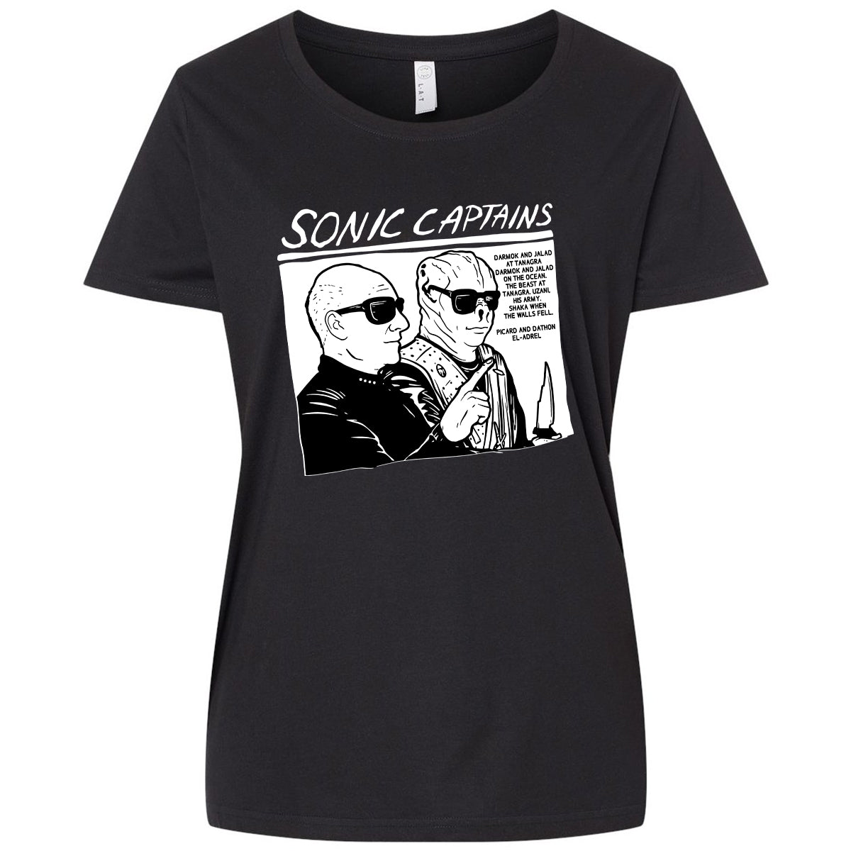 Ladies Curvy Jersey - LERJT2LG - Blended Black - 1