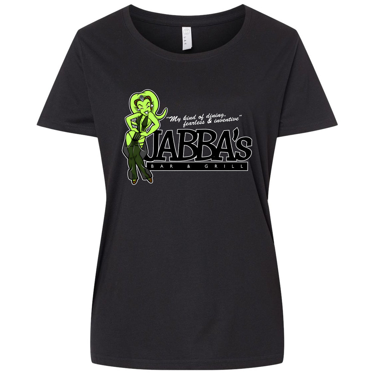 Ladies Curvy Jersey - RNGC8B6S - Blended Black - 1