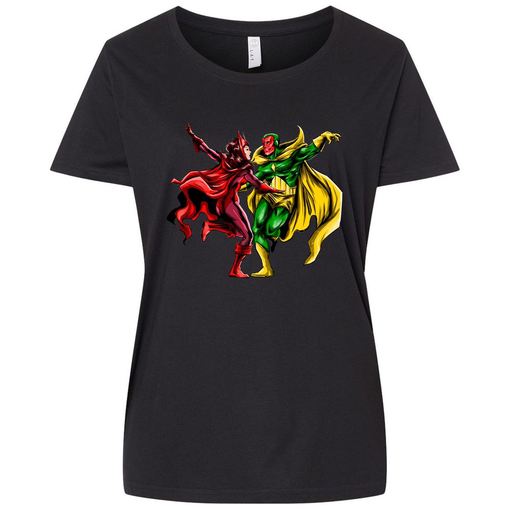 Ladies Curvy Jersey - ZKTSQTXV - Blended Black - 1