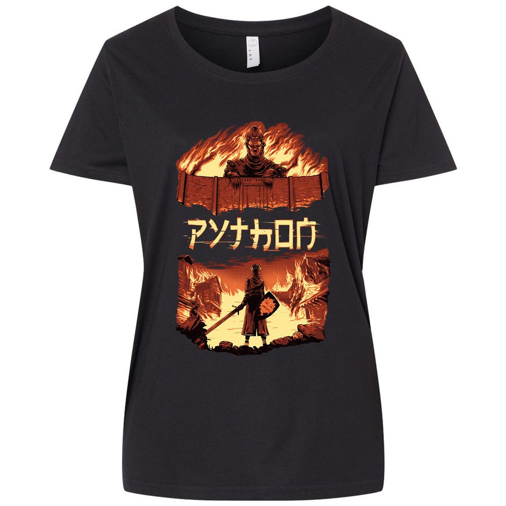 Ladies Curvy Jersey - V155SMJ9 - Blended Black - 1