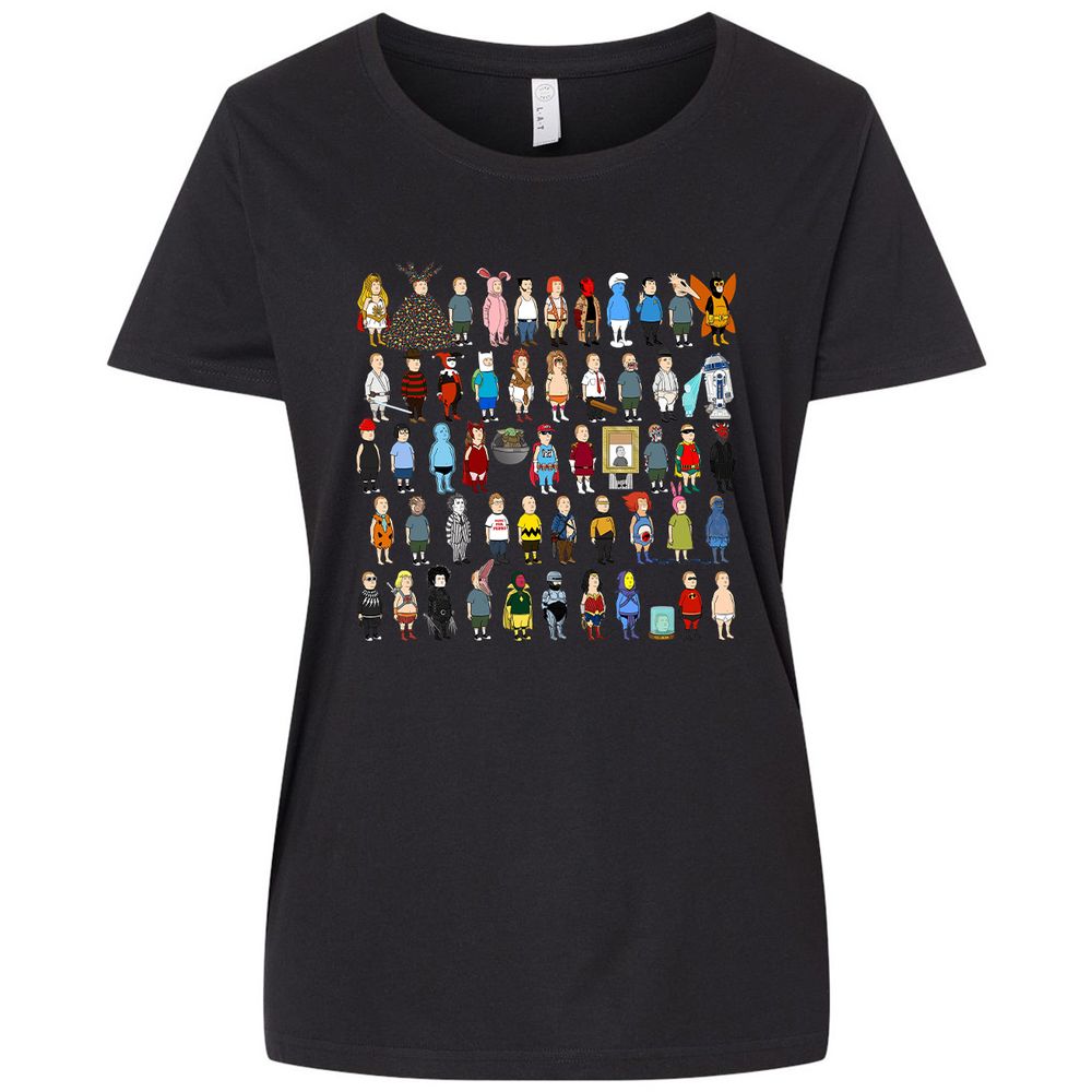 Ladies Curvy Jersey - JSDJCHQP - Blended Black - 1