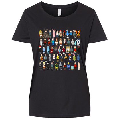 Ladies Curvy Jersey - JSDJCHQP - Blended Black - 1