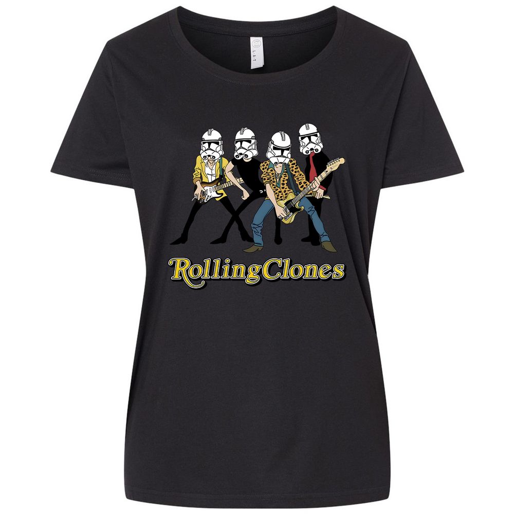 Ladies Curvy Jersey - NTVUZLFP - Blended Black - 1