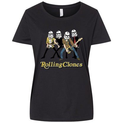 Ladies Curvy Jersey - NTVUZLFP - Blended Black - 1