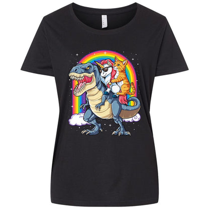 Ladies Curvy Jersey - H5BKFFFJ - Blended Black - 1