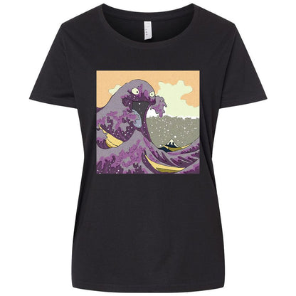 Ladies Curvy Jersey - 9D15JCWR - Blended Black - 1