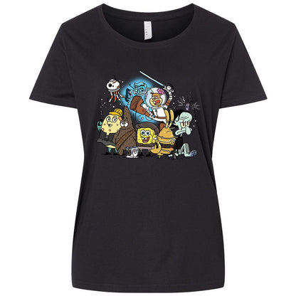 Ladies Curvy Jersey - S8KWLRHC - Blended Black - 1