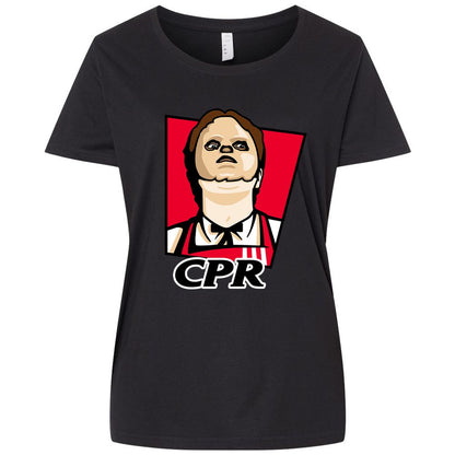 Ladies Curvy Jersey - 4EQGXHJQ - Blended Black - 1