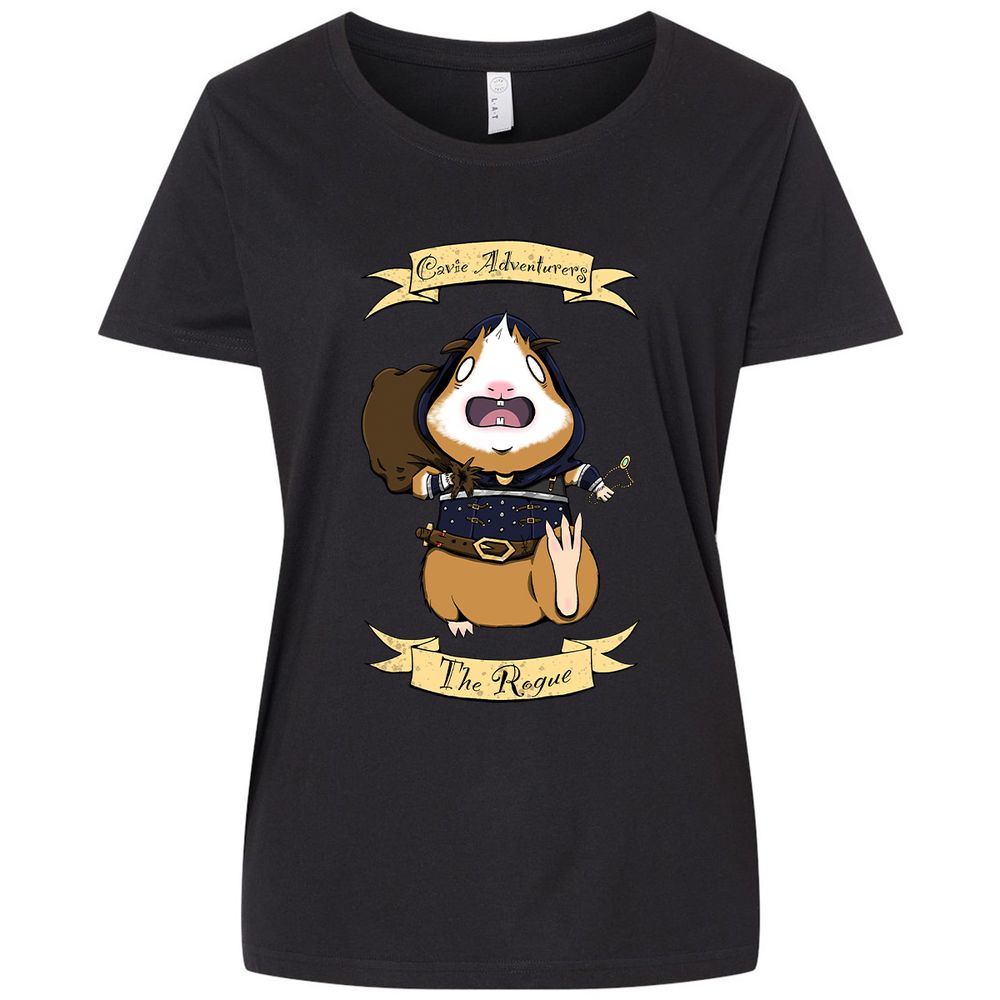 Ladies Curvy Jersey - JE6VPQRD - Blended Black - 1