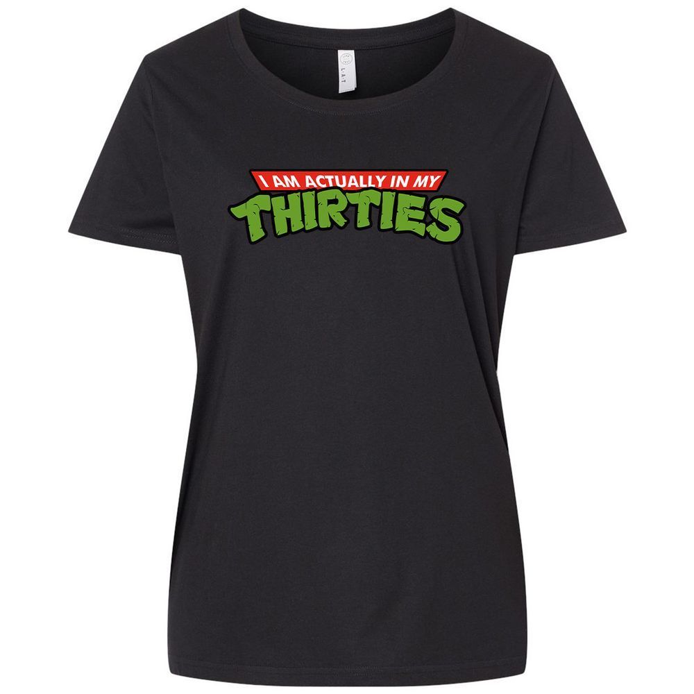 Ladies Curvy Jersey - 8V3QWZVC - Blended Black - 1