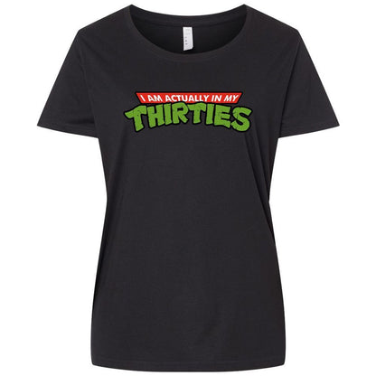 Ladies Curvy Jersey - 8V3QWZVC - Blended Black - 1