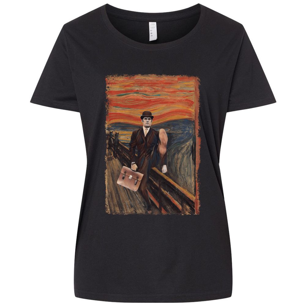 Ladies Curvy Jersey - G4DL6YJW - Blended Black - 1