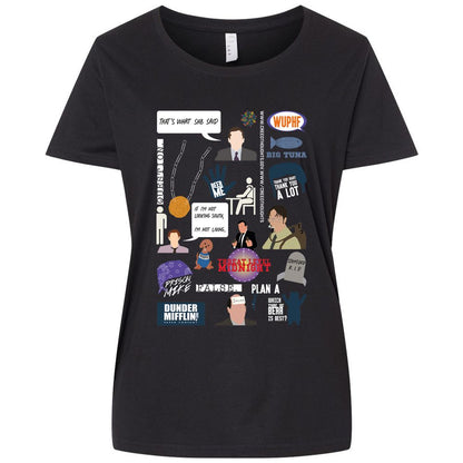 Ladies Curvy Jersey - HDEHQRV9 - Blended Black - 1