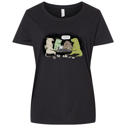 Ladies Curvy Jersey - BF8GTDBY - Blended Black - 1