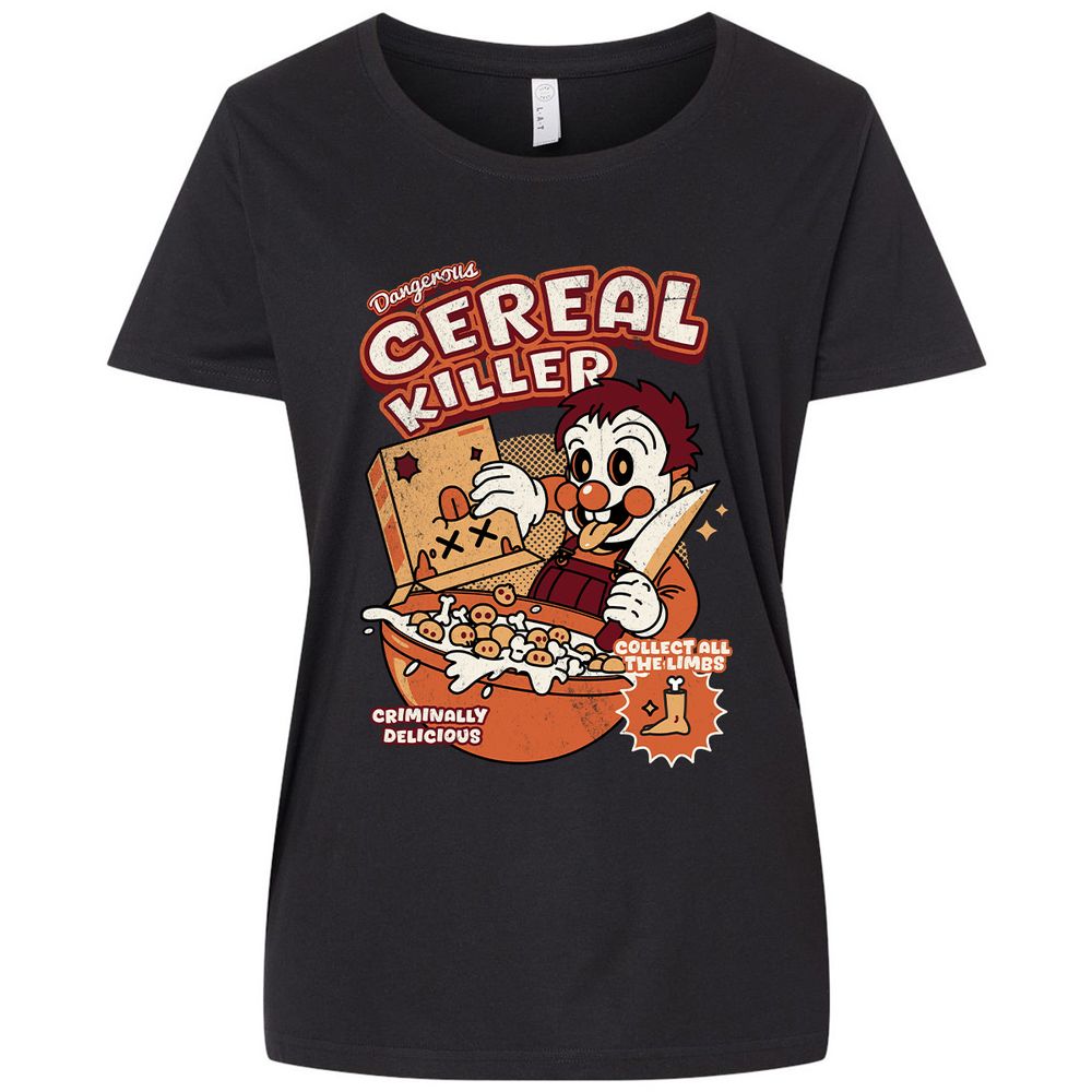 Ladies Curvy Jersey - 1V7FS5U6 - Blended Black - 1