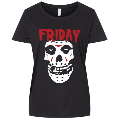 Ladies Curvy Jersey - R6UYWGQX - Blended Black - 1