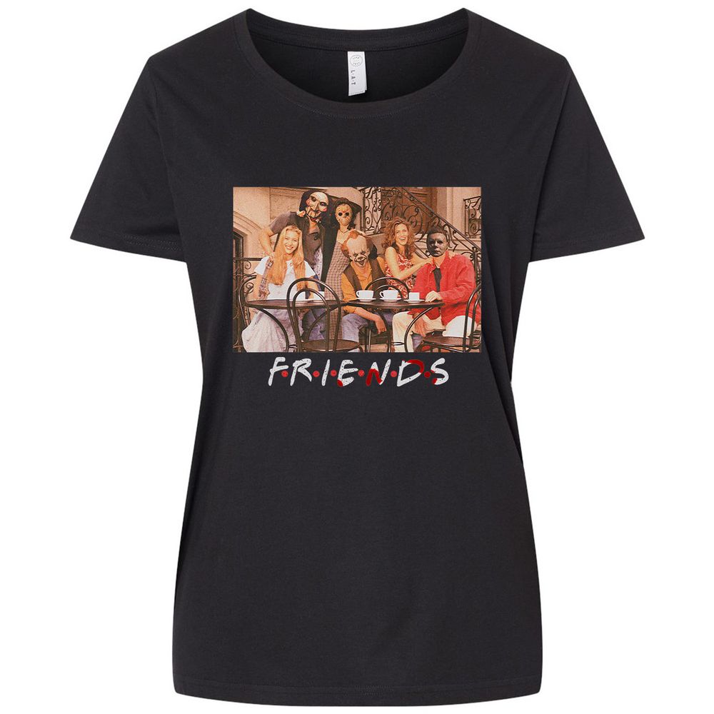 Ladies Curvy Jersey - BJ1BSK9U - Blended Black - 1