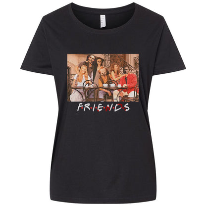 Ladies Curvy Jersey - BJ1BSK9U - Blended Black - 1