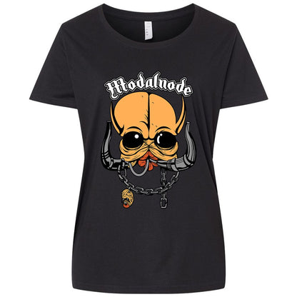 Ladies Curvy Jersey - FYDSSVLQ - Blended Black - 1