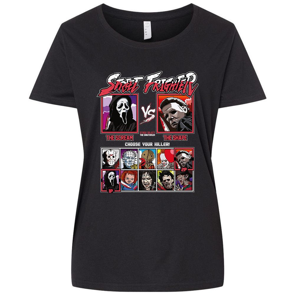 Ladies Curvy Jersey - TAQV6RPH - Blended Black - 1