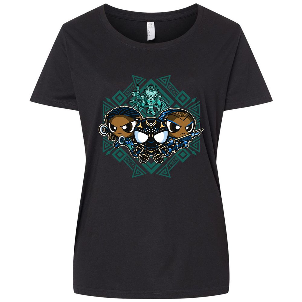 Ladies Curvy Jersey - B77QVFA7 - Blended Black - 1